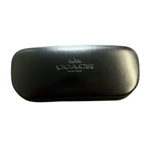 Black Leather Coach Eyeglass Case AUTHENTIC Hard Clamshell VGUC 3 Available
